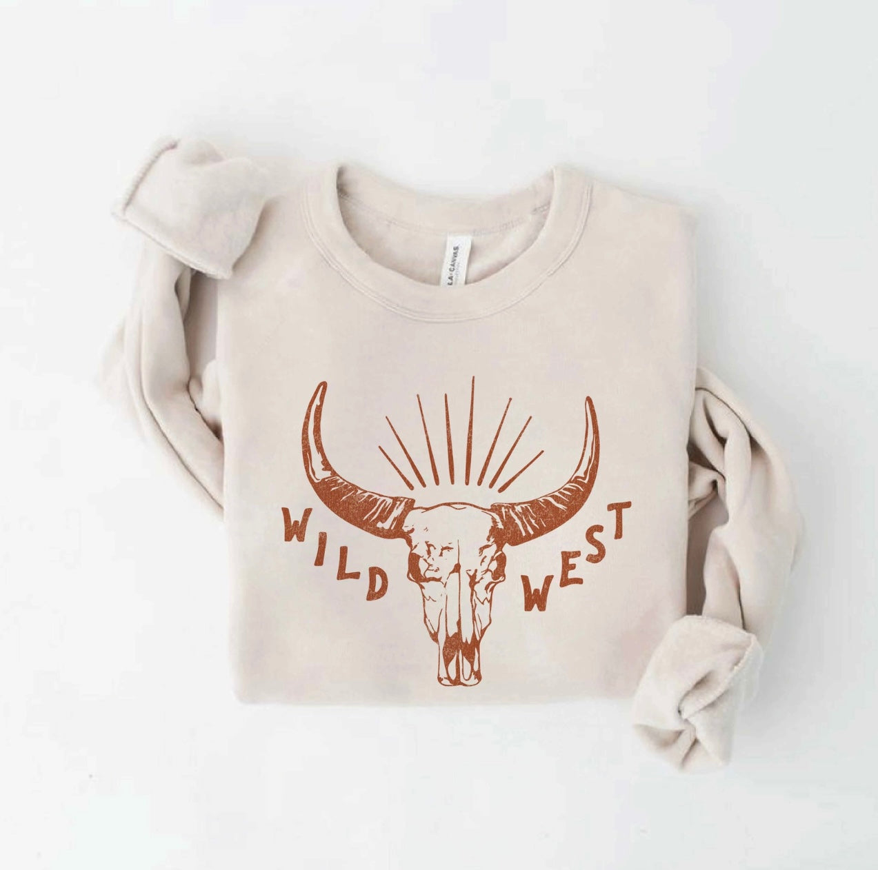 Wild West Sweatshirt- Beige