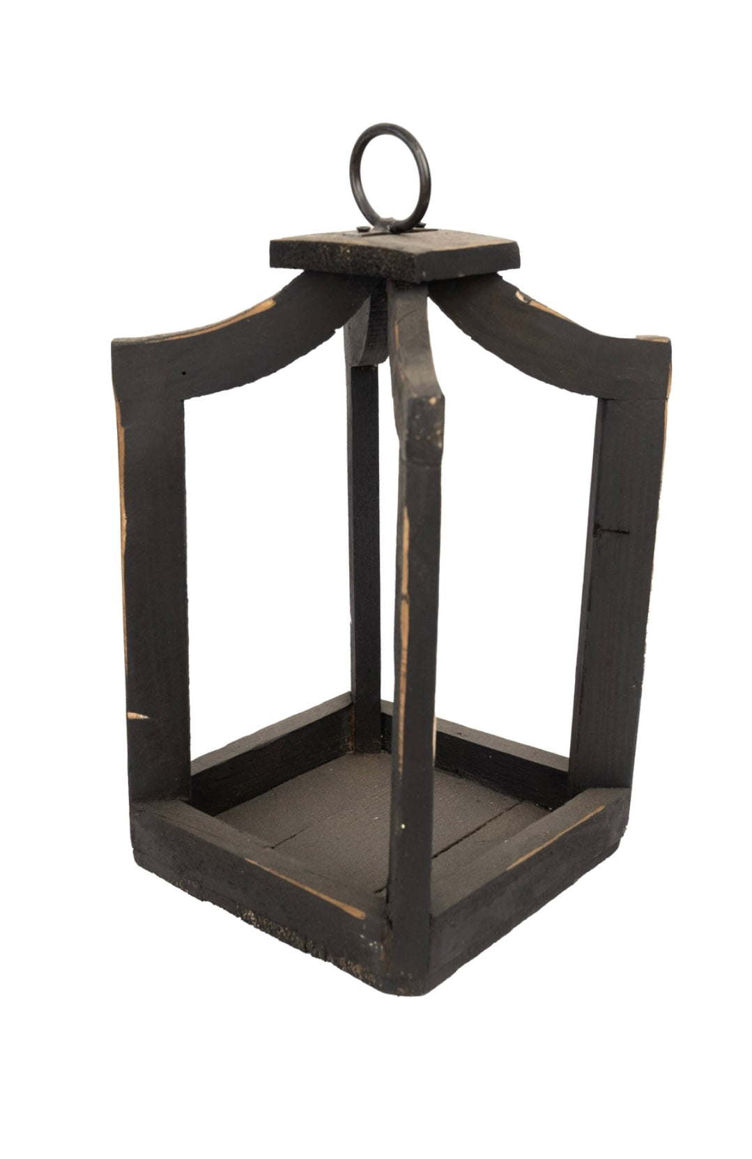 Black Farmhouse Wood Lantern