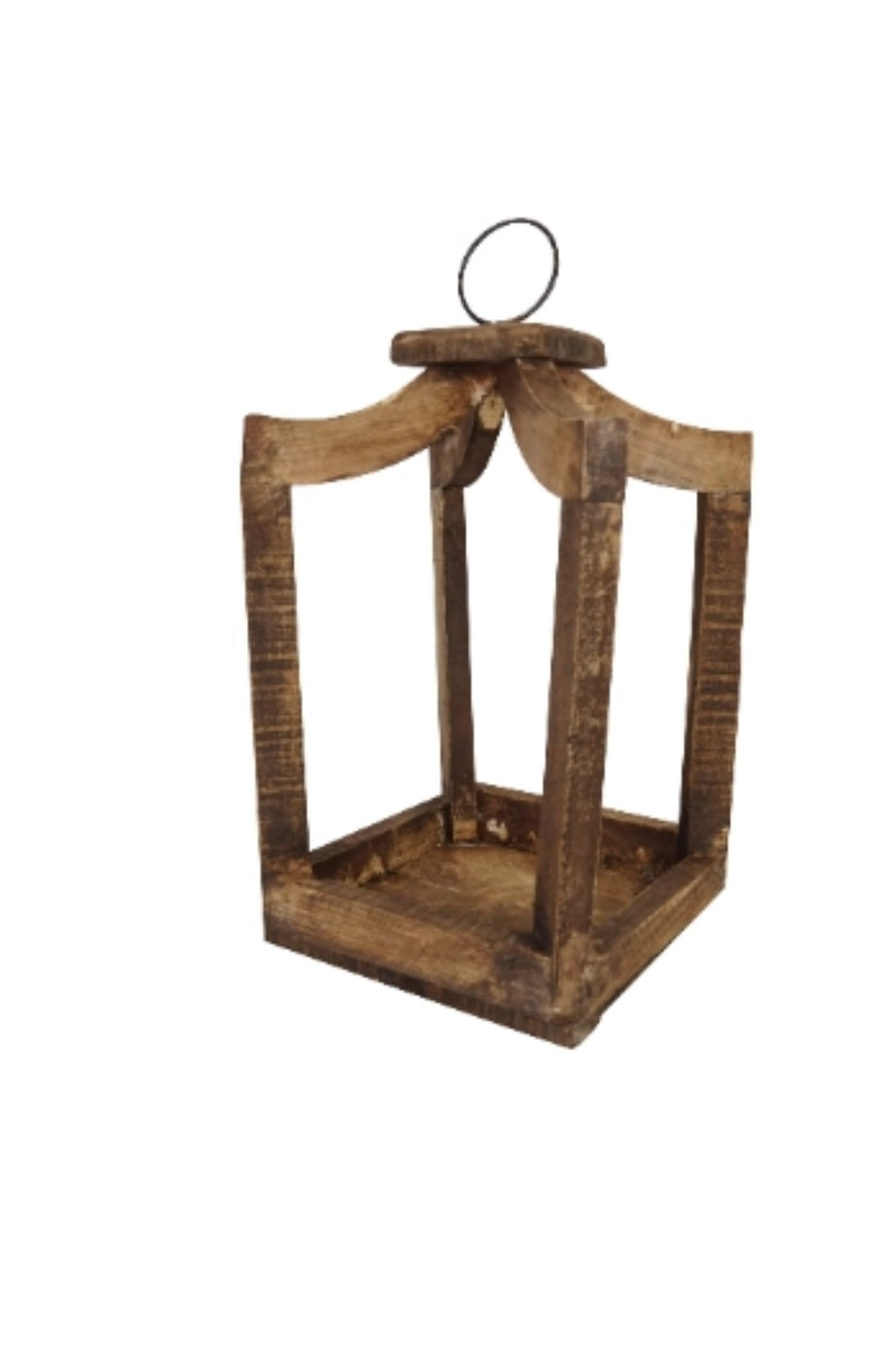 Brown Farmhouse Wood Lantern