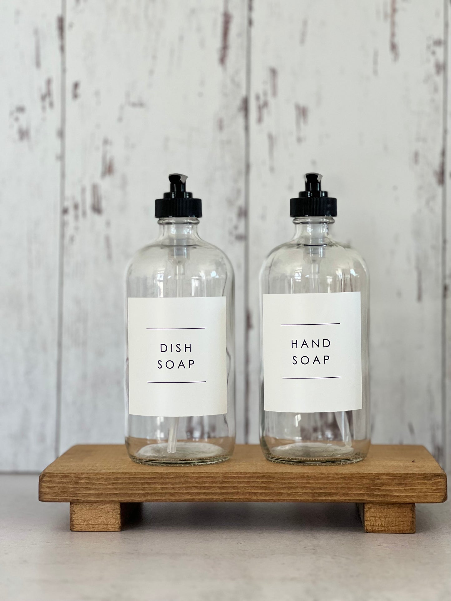 Clear Soap Dispensers- Set of 2