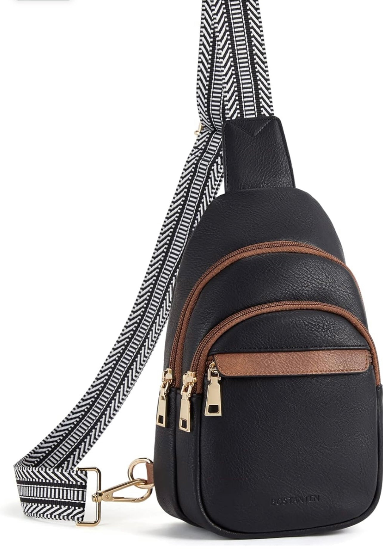 Faux Leather Sling  Bag