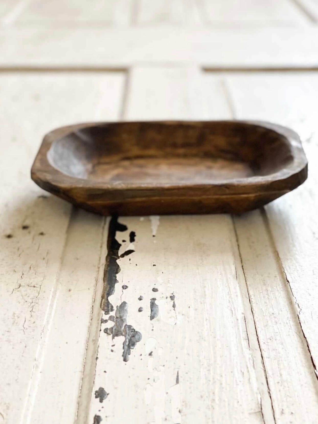 Mini Wood Dough Bowl