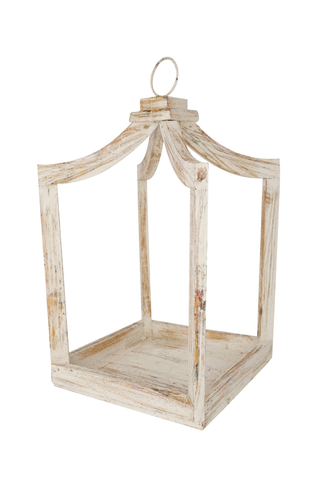 White Wood Farmhouse Lantern